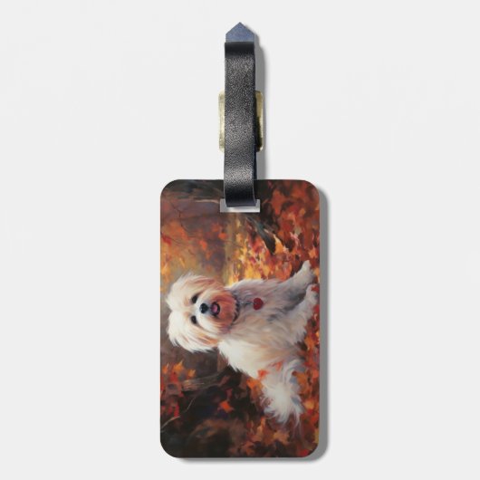 マルティツイン紅葉秋インスパイア ラゲッジタグ (裏面縦)