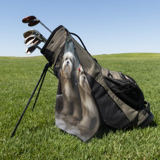 マルティツスノウィースリークリスマスデコール ゴルフタオル (グリーン)