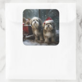 マルティツスノウィースリークリスマスデコール スクエアシール (バッグ)