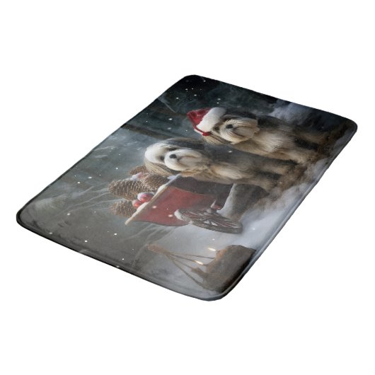 マルティツスノウィースリークリスマスデコール バスマット (アングル)