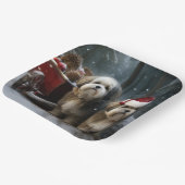 マルティツスノウィースリークリスマスデコール ペーパープレート (傾斜あり)