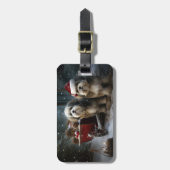 マルティツスノウィースリークリスマスデコール ラゲッジタグ (正面縦)