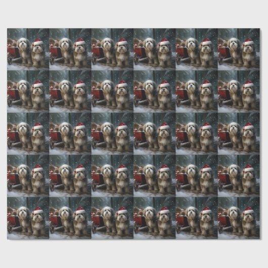 マルティツスノウィースリークリスマスデコール ラッピングペーパー (フラット)