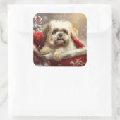 マルティツドッグクリスマスフェスティバル スクエアシール (バッグ)