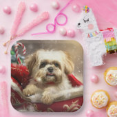 マルティツドッグクリスマスフェスティバル ペーパープレート (パーティー)