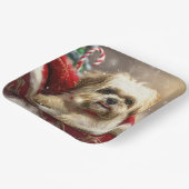 マルティツドッグクリスマスフェスティバル ペーパープレート (傾斜あり)