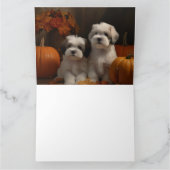 マルティツパピー秋デライトカボチャ カード (内部)