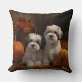 マルティツパピー秋デライトカボチャ クッション (正面)