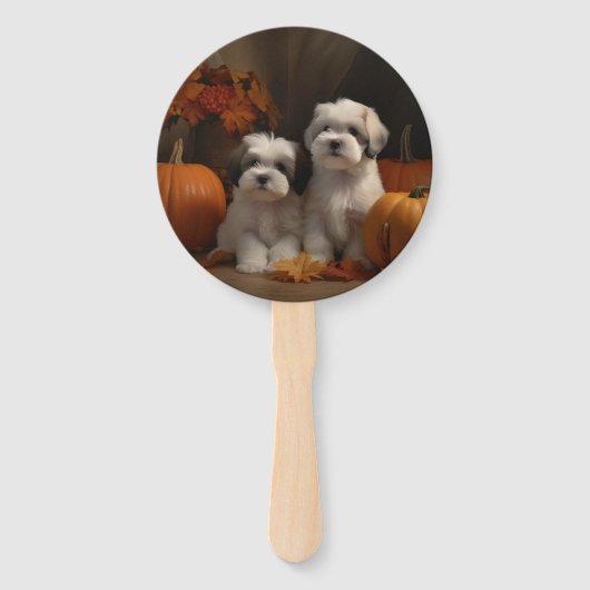 マルティツパピー秋デライトカボチャ ハンドファン (正面)