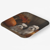 マルティツパピー秋デライトカボチャ ペーパープレート (傾斜あり)