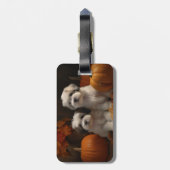 マルティツパピー秋デライトカボチャ ラゲッジタグ (裏面縦)