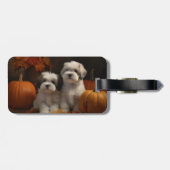 マルティツパピー秋デライトカボチャ ラゲッジタグ (裏面横)