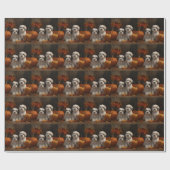 マルティツパピー秋デライトカボチャ ラッピングペーパー (フラット)