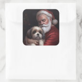 マルティトゥーウィズサンタクロースフェスティバルクリスマス スクエアシール (バッグ)