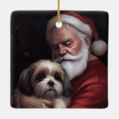 マルティトゥーウィズサンタクロースフェスティバルクリスマス セラミックオーナメント (裏面)