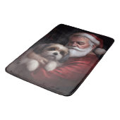 マルティトゥーウィズサンタクロースフェスティバルクリスマス バスマット (アングル)