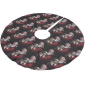 マルティトゥーウィズサンタクロースフェスティバルクリスマス ブラッシュドポリエステルツリースカート (アングル)