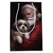 マルティトゥーウィズサンタクロースフェスティバルクリスマス ミディアムペーパーバッグ (正面)