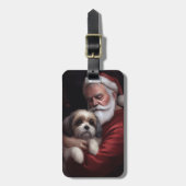 マルティトゥーウィズサンタクロースフェスティバルクリスマス ラゲッジタグ (正面縦)