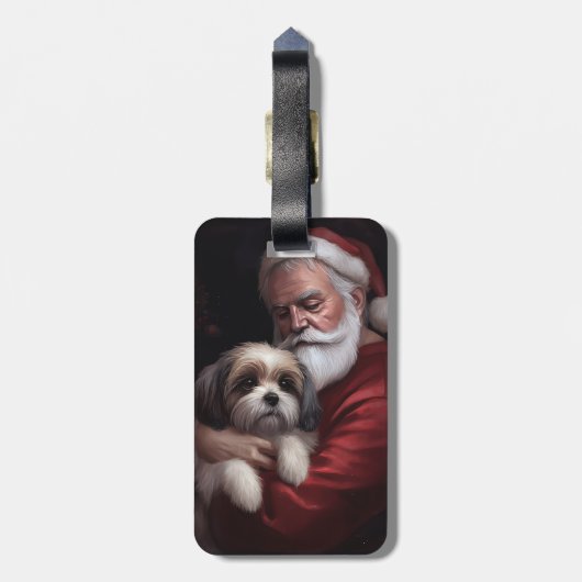 マルティトゥーウィズサンタクロースフェスティバルクリスマス ラゲッジタグ (裏面縦)