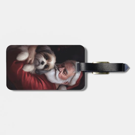 マルティトゥーウィズサンタクロースフェスティバルクリスマス ラゲッジタグ (裏面横)