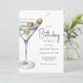 マルティニカクテルテーマバースデーパーティー 招待状 (スタンド正面)