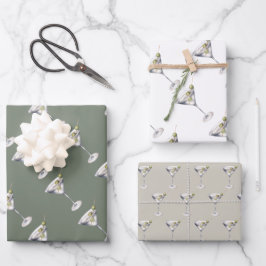 マルティニカクテルバーパターン ラッピングペーパーシート