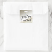 マルティニカクテルパーティの招待状封筒用シール スクエアシール (バッグ)