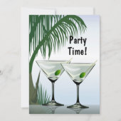 マルティニカクテルパーティートロピカル招待状 招待状 (正面)