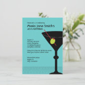 マルティニカクテルパーティー誕生日 招待状 (スタンド正面)