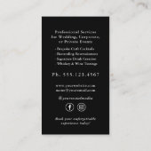 マルティニカクテルプロフェッショナルバーテンダー 名刺 (裏面)