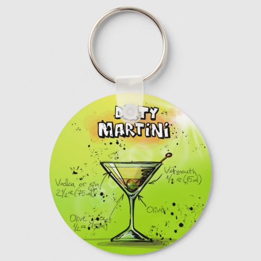 マルティニカクテルレシピ キーホルダー (正面)