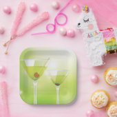 マルティニカクテル紙プレート ペーパープレート (パーティー)