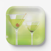 マルティニカクテル紙プレート ペーパープレート (正面)