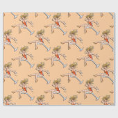 マルティニガラスの女の子2ラッピング紙 ラッピングペーパー (フラット)