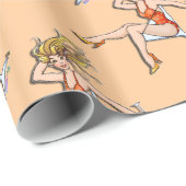 マルティニガラスの女の子2ラッピング紙 ラッピングペーパー (ロールコーナー)