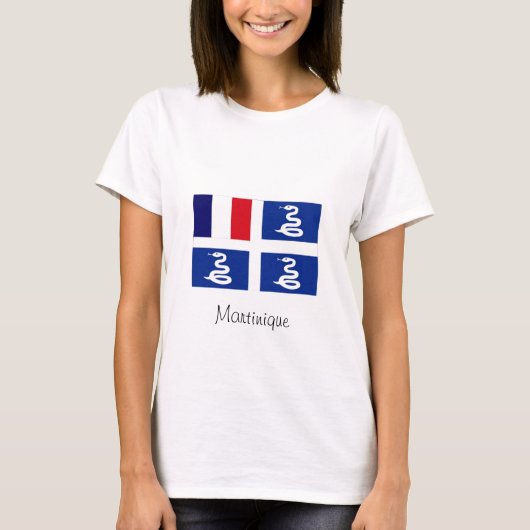 マルティニクの旗のTシャツ Tシャツ (正面)