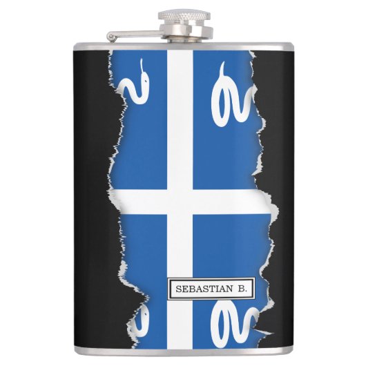 マルティニクの旗 フラスク (正面)