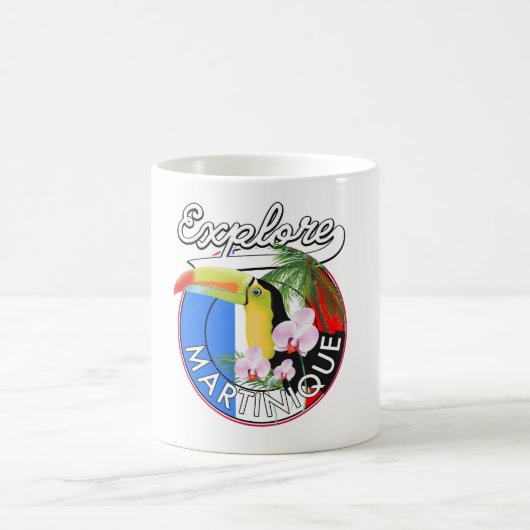 マルティニク島 旅行 ロゴ コーヒーマグカップ (中央)