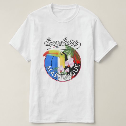 マルティニク島 旅行 ロゴ Tシャツ (デザイン正面)