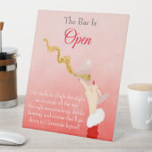 マルティニグラススパイリングクリスマスグリッターパーティーバー 台座サイン (インサイチュ)