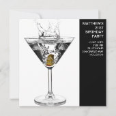 マルティニグラスマンズバースデーパーティー 招待状 (正面)