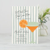 マルティニグリーンストライプブライダルシャワー 招待状 (スタンド正面)