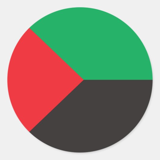 マルティニケ国旗 ラウンドシール (正面)