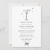 マルティニコケットボウブライダルシャワー 招待状 (正面)