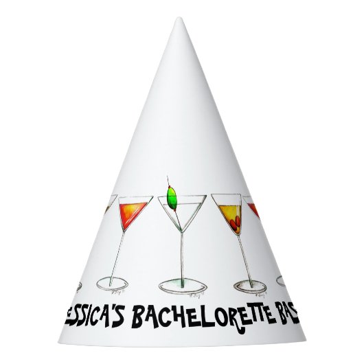 マルティニコスモカクテルバチェロレッテバッシュパーティー パーティーハット (正面)