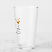 マルティニコスモマンハッタンミックスドリンクカクテル タンブラーグラス (左)