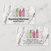 マルティニシェーカーボトル | メタリックカラー 名刺 (正面/裏面)