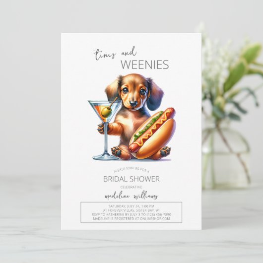 マルティニスアンドウェニーズダックスントブライダルシャワー 招待状 (スタンド正面)