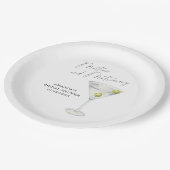 マルティニスアンドマトリモニーブライダルシャワー ペーパープレート (アングル)